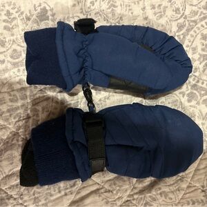 3M Thinsulate Navy Mittens with Black Accents